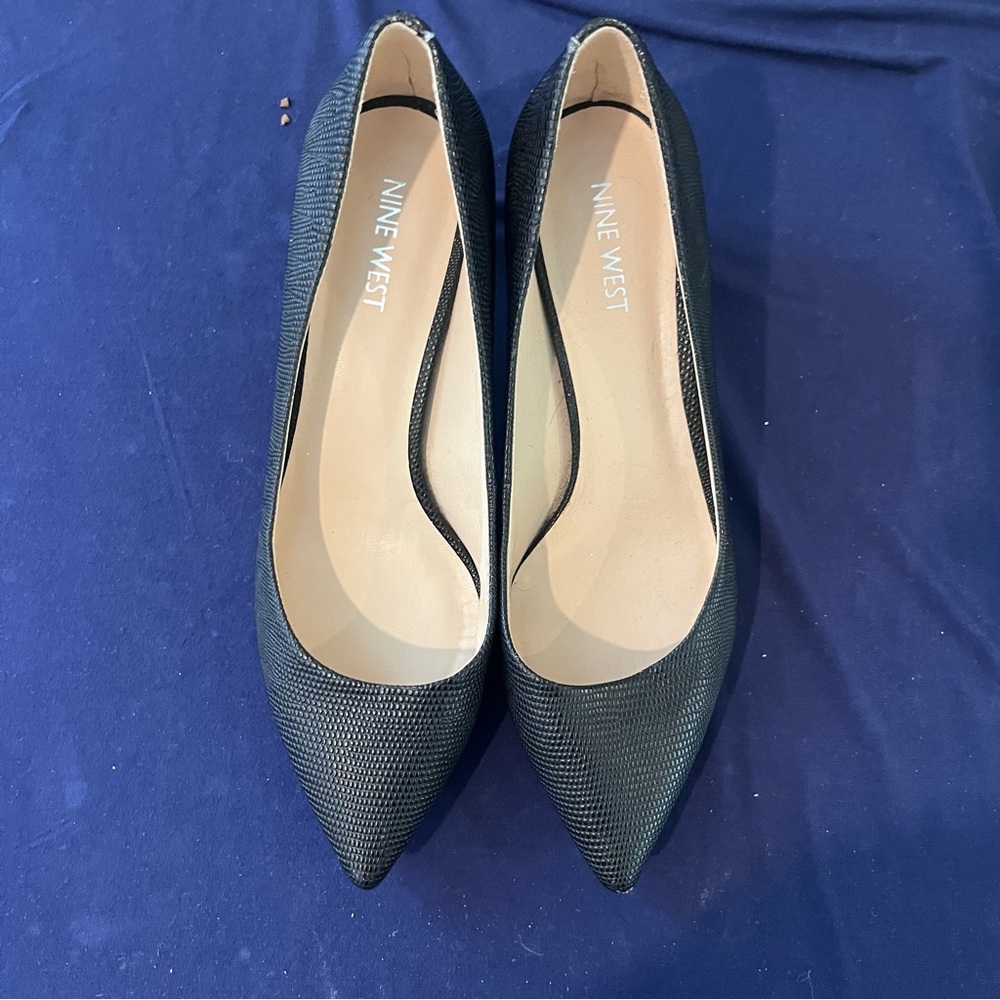 Nine West Black Small Heel Women’s Pumps Pointed Toe 7.5